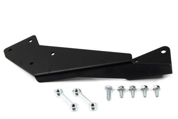 V-Twin - 31-1001 - Wyatt Gatling Exhaust Bracket Black V-Twin - 31-1001 - Wyatt Gatling Exhaust Bracket Black