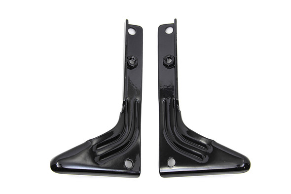 V-Twin - 31-1013 - Black Spotlamp Bracket Set - Fits 1949-1959 Harley-Davidson FL