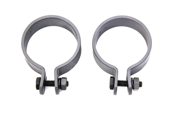 V-Twin - 31-1322 - Parkerized 1-7/8 inch Muffler End Clamp Set