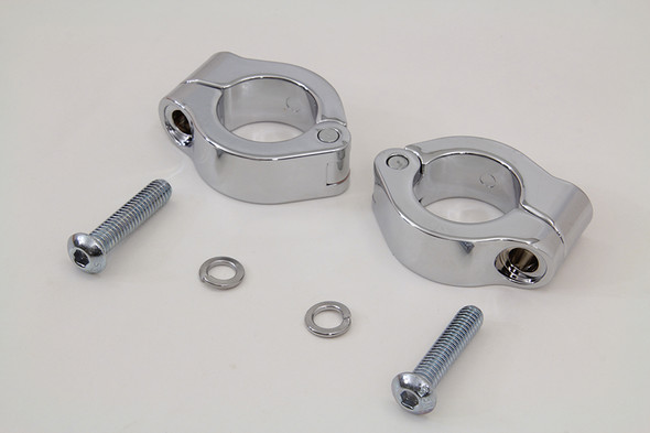 V-Twin - 31-1349 - Chrome Fog Lamp Engine Bar Clamp