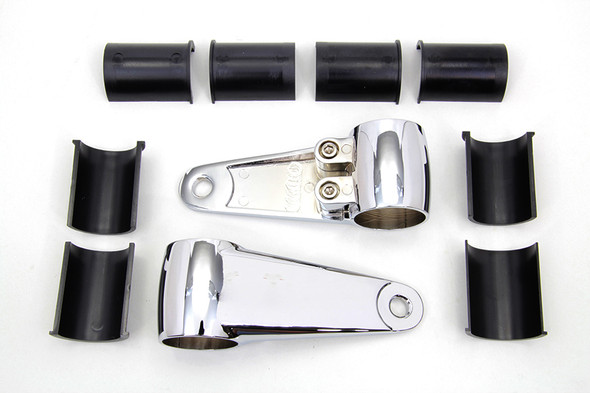 V-Twin - 31-1353 - Universal Headlamp Mount Bracket Chrome