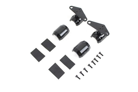 V-Twin - 31-1376 - Spring Fork Fender Black Mount Clamp Set
