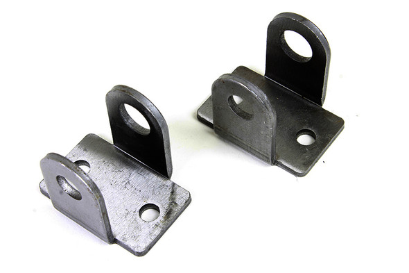 V-Twin - 31-1550 - Servi-Car Upper Shock Bracket Set Parkerized - Fits 1951-1973 Harley-Davidson G