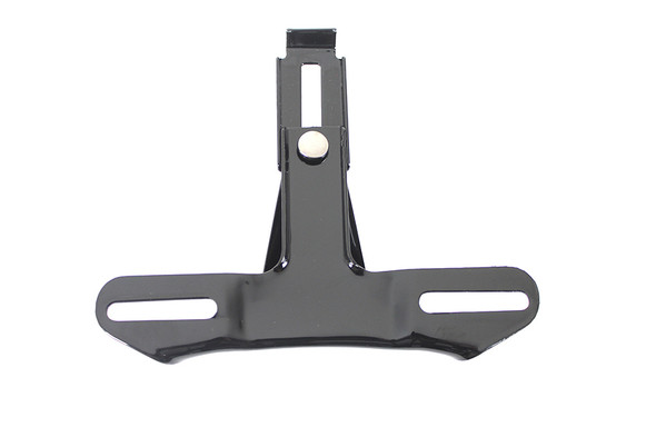 V-Twin - 31-1551 - License Plate Frame Bracket Black - Fits 1971-1972 Harley-Davidson FX, 1955-1972 GL, XL