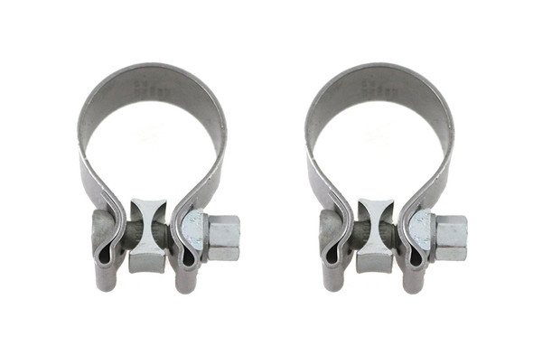 V-Twin - 31-2341 - OE M8 Muffler Clamp Set Stainless Steel