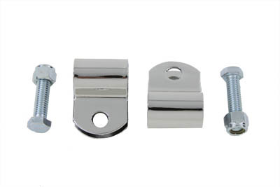 V-Twin - 31-3974 - Chrome Turn Signal Clamps - Fits 1968-1984 Harley-Davidson FL