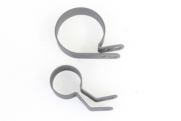 V-Twin - 31-4085 - Parkerized Muffler Clamp Set - Fits 1941-1948 Harley-Davidson UL, 1941-1957 FL, 1941-1952 EL