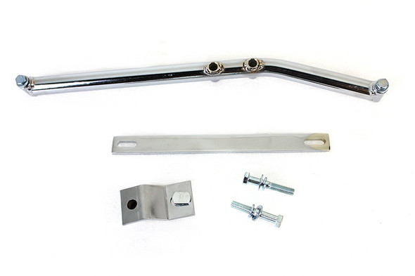 V-Twin - 31-4090 - Upsweep Header Mounting Bracket Kit Chrome