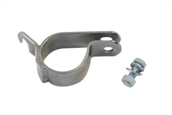 V-Twin - 31-4189 - Rear Crossover Pipe Clamp Chrome