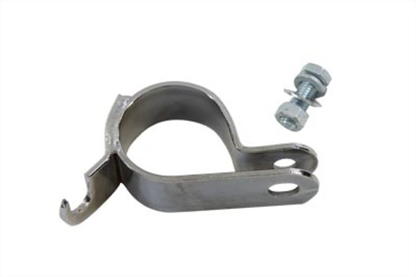 V-Twin - 31-4189 - Rear Crossover Pipe Clamp Chrome