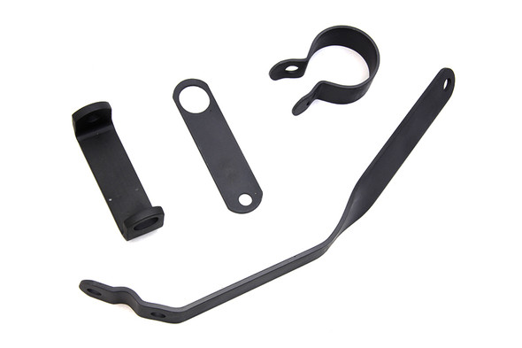 V-Twin - 31-9010 - Parkerized Servi-Car Muffler Hanger Bracket Kit - Fits 1950-1973 Harley-Davidson G