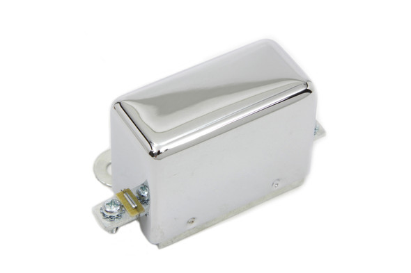 V-Twin - 32-0067 - Chrome Look-A-Like 6 Volt 3-Brush Relay