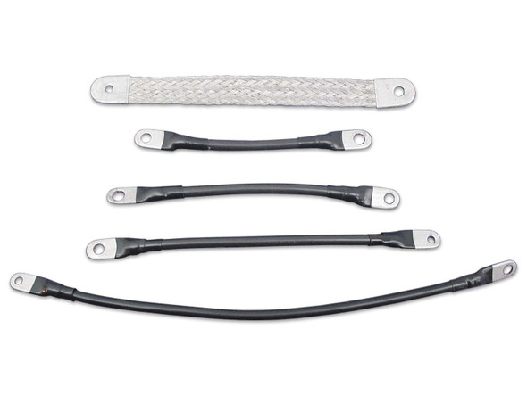 V-Twin - 32-0317 - Heavy Duty Black Ground Battery Cable Assortment