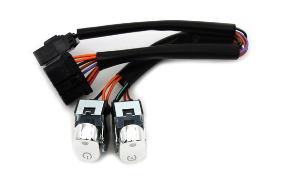 V-Twin - 32-0367 - Rocker Style Handlebar Switch Kit Chrome V-Twin - 32-0367 - Rocker Style Handlebar Switch Kit Chrome