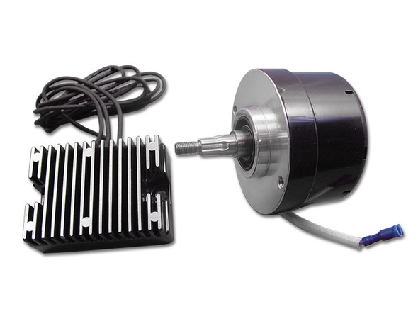 V-Twin - 32-0371 - Black 17 Amp 12 Volt Alternator Generator Conversion Kit