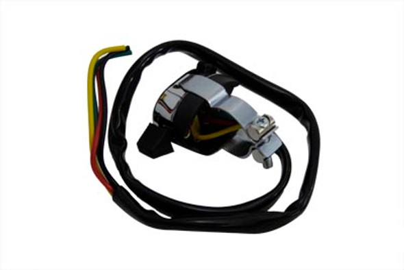V-Twin - 32-0422 - Chrome Dimmer Switch With Horn Button