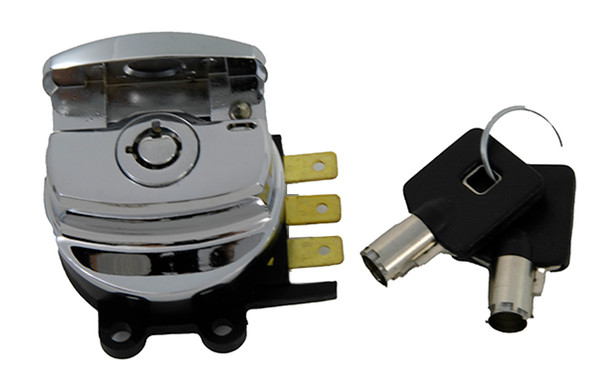 V-Twin - 32-0439 - Hinge Ignition Switch Chrome