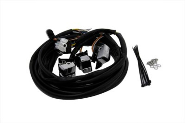 V-Twin - 32-0540 - Chrome Handlebar Switch Kit