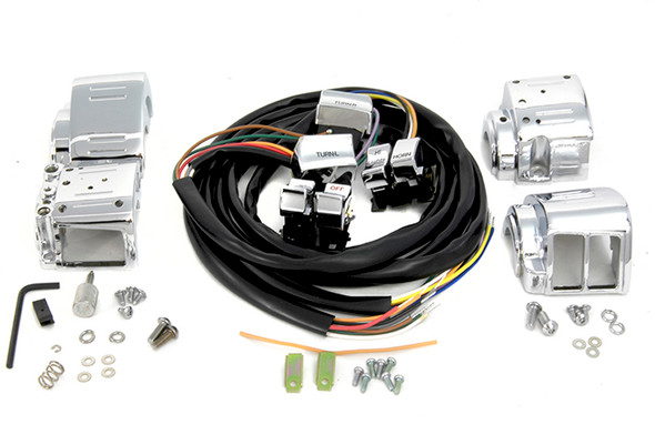 V-Twin - 32-0560 - Chrome Switch Housing Kit