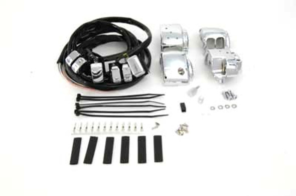 V-Twin - 32-0561 - Chrome Switch Housing Kit