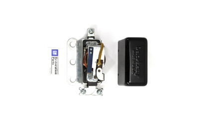 V-Twin - 32-0631 - Black Replica 3-Brush Delco Remy Relay - Fits 1938-1952 Harley-Davidson WL, 1941-1957 FL, 1938-1940 EL, 1938-1948 UL