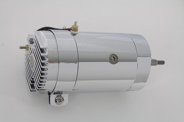 V-Twin - 32-0787 - Chrome 12 Volt 2-Brush Generator with Low Output