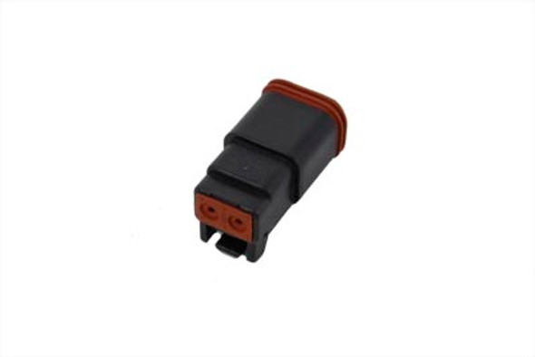 V-Twin - 32-0906 - OE Deutsch Wiring Socket Housing 2-Pin