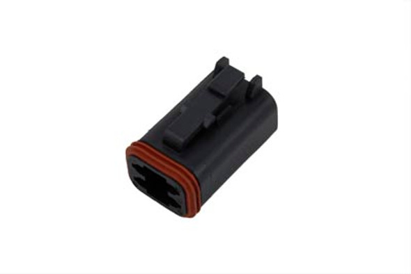 V-Twin - 32-0908 - OE Deutsch Wiring Socket Housing 4-Pin