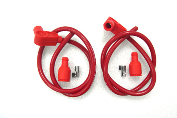V-Twin - 32-1041 - Universal Red 8mm Spark Plug Kit