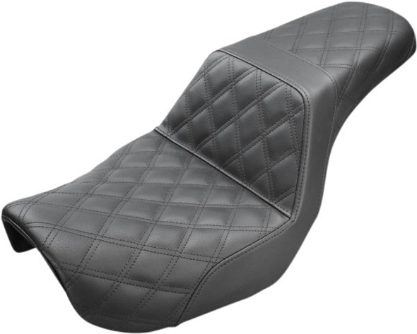 Saddlemen - Step Up Full Diamond Stitched Seat - fits '06-'17 FLD/FXD/FXDWG