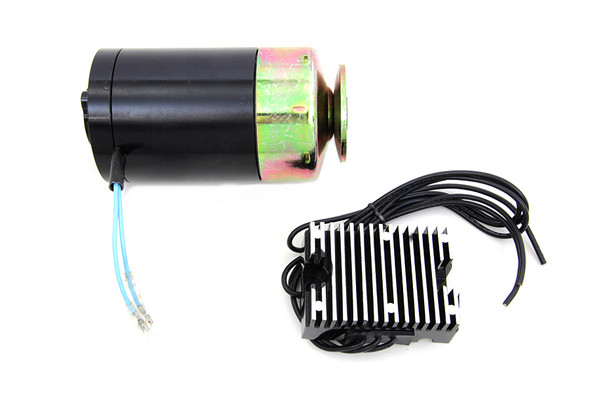 V-Twin - 32-1249 - 12 Volt Indian Alternator Black
