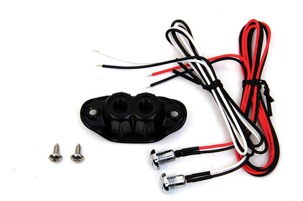 V-Twin - 32-1364 - Old School Dual Switch Kit Black
