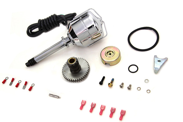 V-Twin - 32-1540 - V-Fire Single Fire Electronic Ignition Distributor - Fits 1941-1969 Harley-Davidson FL, 1936-1952 EL