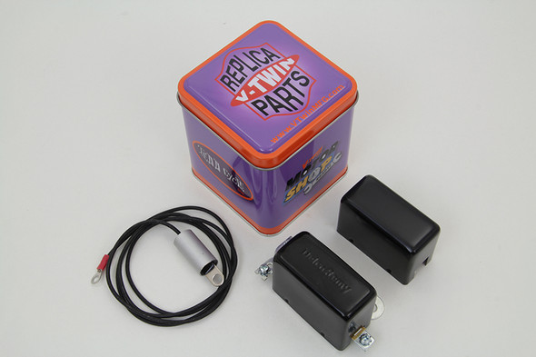 V-Twin - 32-1545 - Solid State 6 Volt Relay with Black Cover