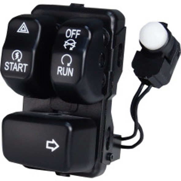 V-Twin - 32-1647 - Right Side Handlebar Control Module Black
