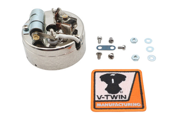 V-Twin - 32-1722 - 1936 EL Distributor Top Assembly Nickel Plated