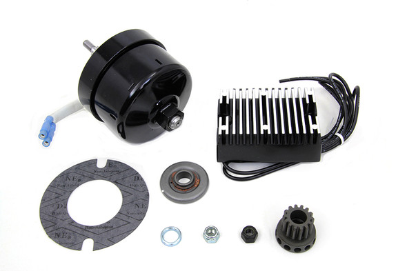 V-Twin - 32-1785 - Black 12 Volt Alternator Generator Conversion Kit V-Twin - 32-1785 - Black 12 Volt Alternator Generator Conversion Kit