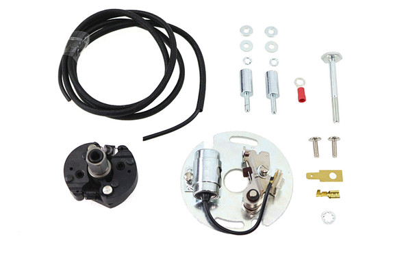 V-Twin - 32-1890 - V-Fire Overhead Valve Auto Advance Distributor Chrome - Fits 1941-1965 Harley-Davidson FL, 1936-1940 EL