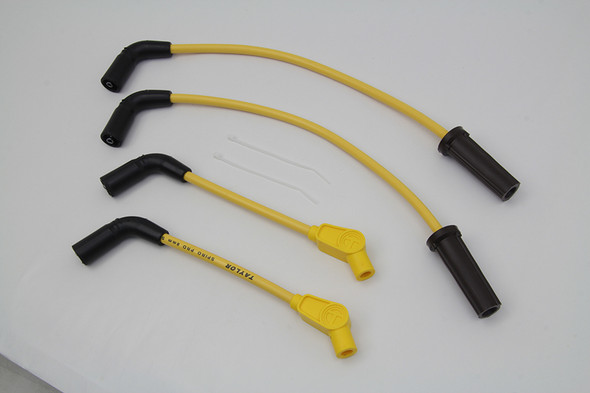 V-Twin - 32-7382 - Sumax Spark Plug Wire Set Yellow