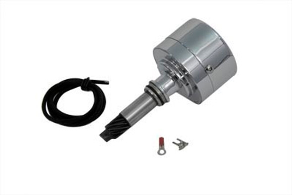 V-Twin - 32-7558 - XL and Side Valve Auto Advance Distributor Assembly Chrome