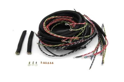 V-Twin - 32-7559 - Wiring Harness Kit Battery Electric Start - Fits 1968-1969 Harley-Davidson XLH (Battery type, electric start XLH models)
