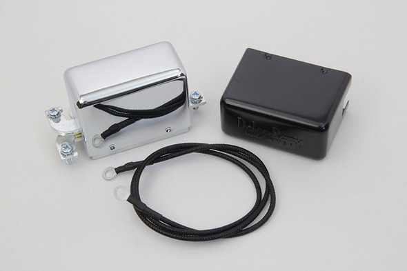 V-Twin - 32-7587 - Chrome 12 Volt Regulator Relay