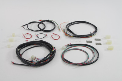 V-Twin - 32-7613 - Wiring Harness Kit - Fits 1975-1976 Harley-Davidson XLCH (kick starter models)