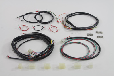 V-Twin - 32-7613 - Wiring Harness Kit - Fits 1975-1976 Harley-Davidson XLCH (kick starter models)