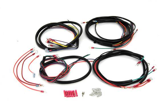 V-Twin - 32-7617 - Wiring Harness Kit - Fits 1970-1972 Harley-Davidson XLH (Electric start models)