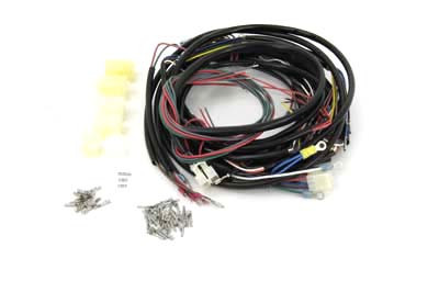 V-Twin - 32-7619 - Wiring Harness Kit - Fits 1975-1976 Harley-Davidson XLH (Electric start models)
