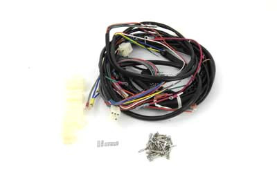 V-Twin - 32-7626 - Wiring Harness Kit - Fits 1986-1990 Harley-Davidson XLS (Electric start models), 1986-1990 XL (Electric start models)