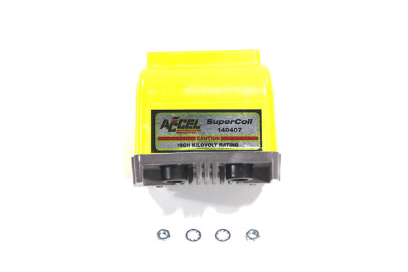 V-Twin - 32-7772 - Accel Yellow Dual Fire H.V. Super Coil