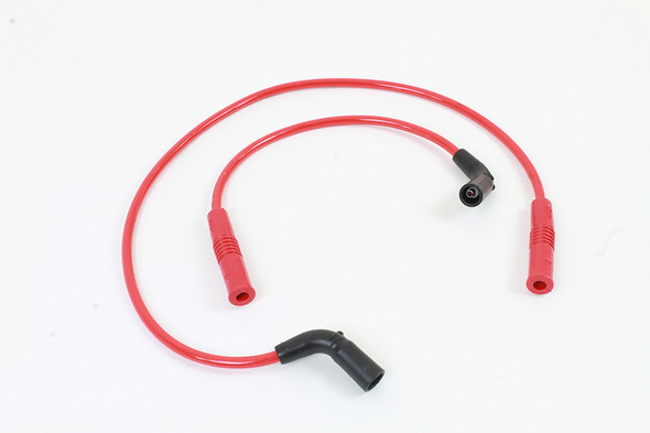 V-Twin - 32-9188 - Accel 8mm S/S Spiral Core Ignition Wire Set Red