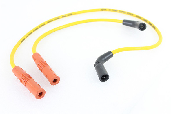 V-Twin - 32-9189 - Accel 8mm S/S Spiral Core Ignition Wire Set Yellow
